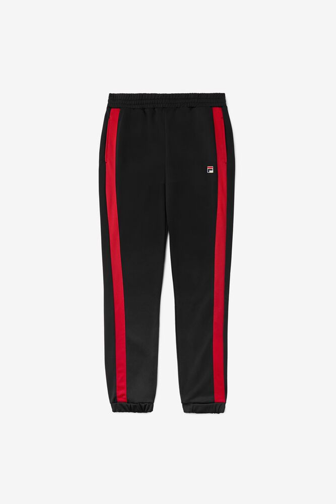 Fila Pants Renzo Mens Black - India IGW-258461